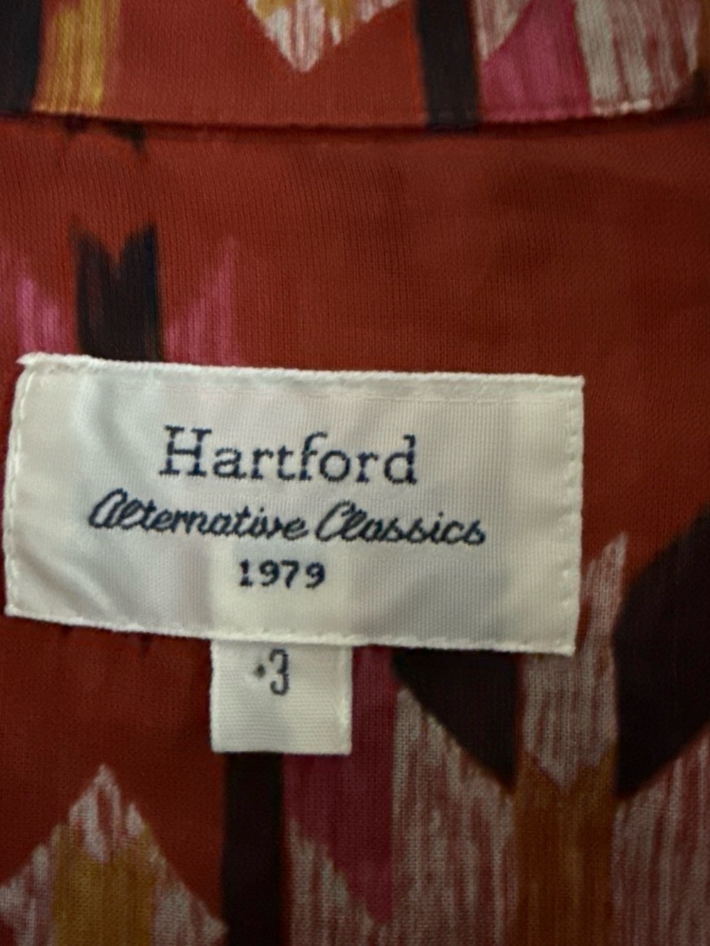 Hartford Red Multi-Color Aztec-Pattern Button-Down Shirt - Picture 3 of 6